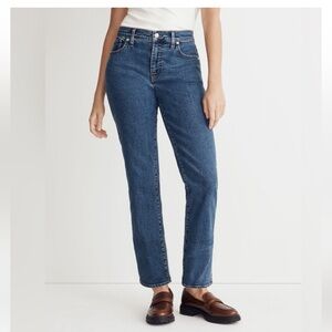 Madewell Women's Straight Leg Jeans - Dark Blue